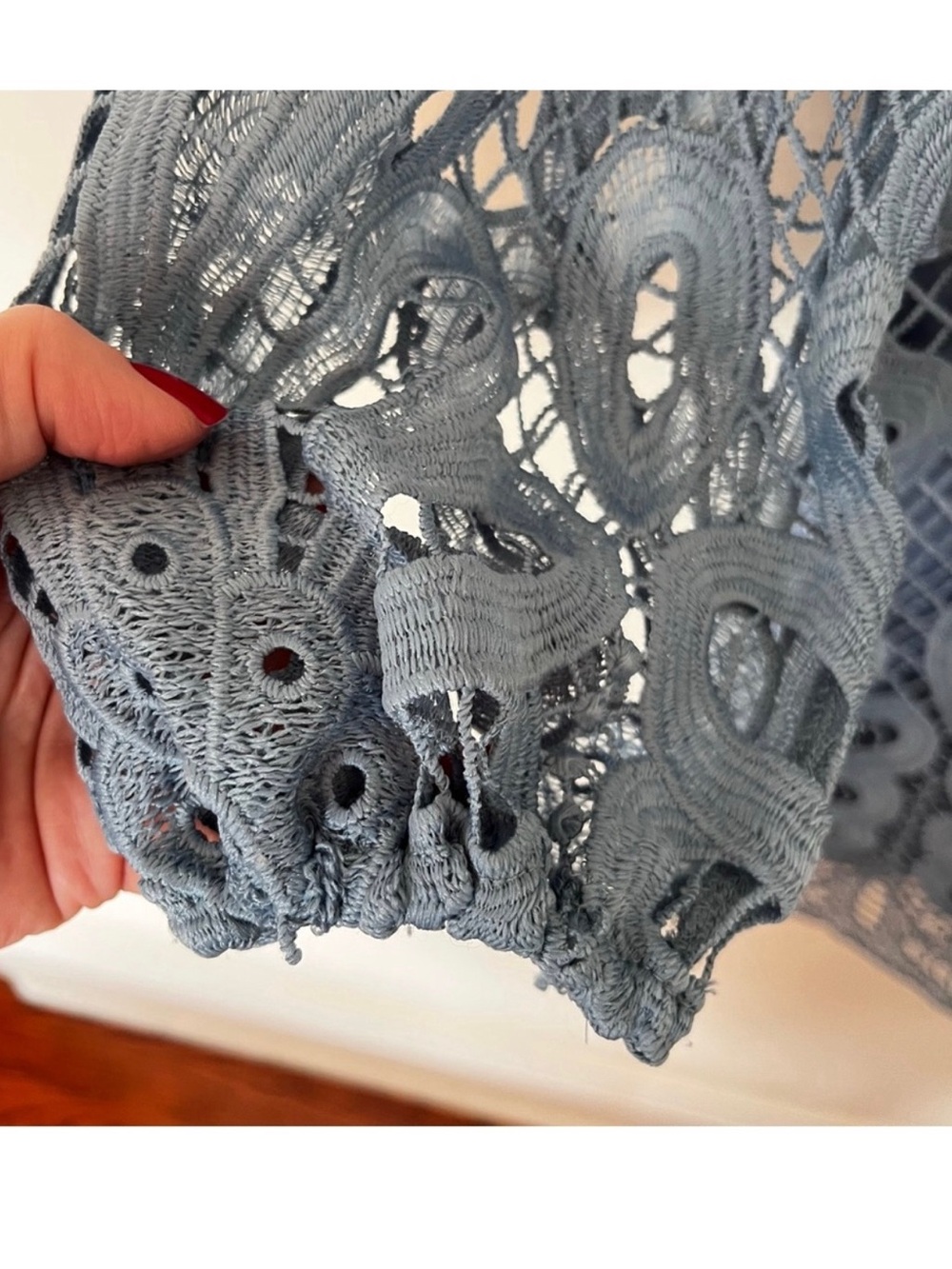 Lipsy London, Dusty Blue Lace Mini Dress | Size US 2 | Cruel Intentions PRIME - Picture 4 of 13